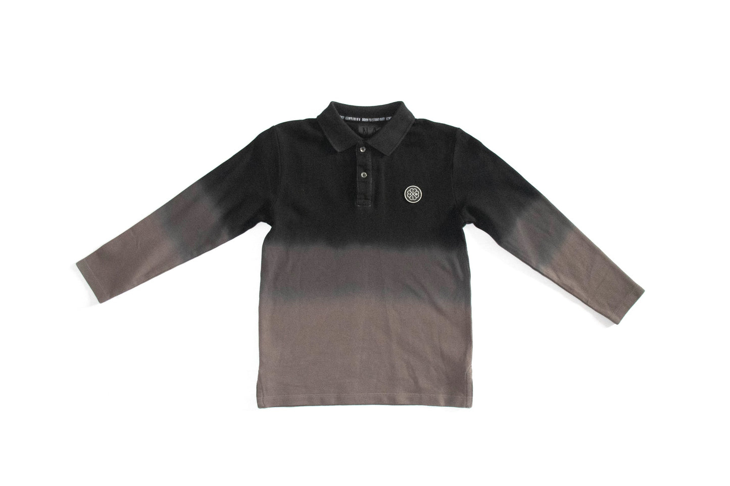 LewyLou NO4 Polo zwart met taupe