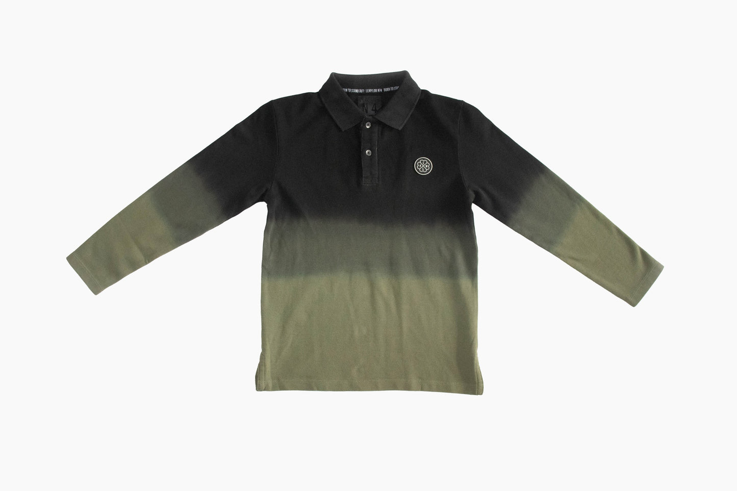 LewyLou NO4 Polo zwart met groen