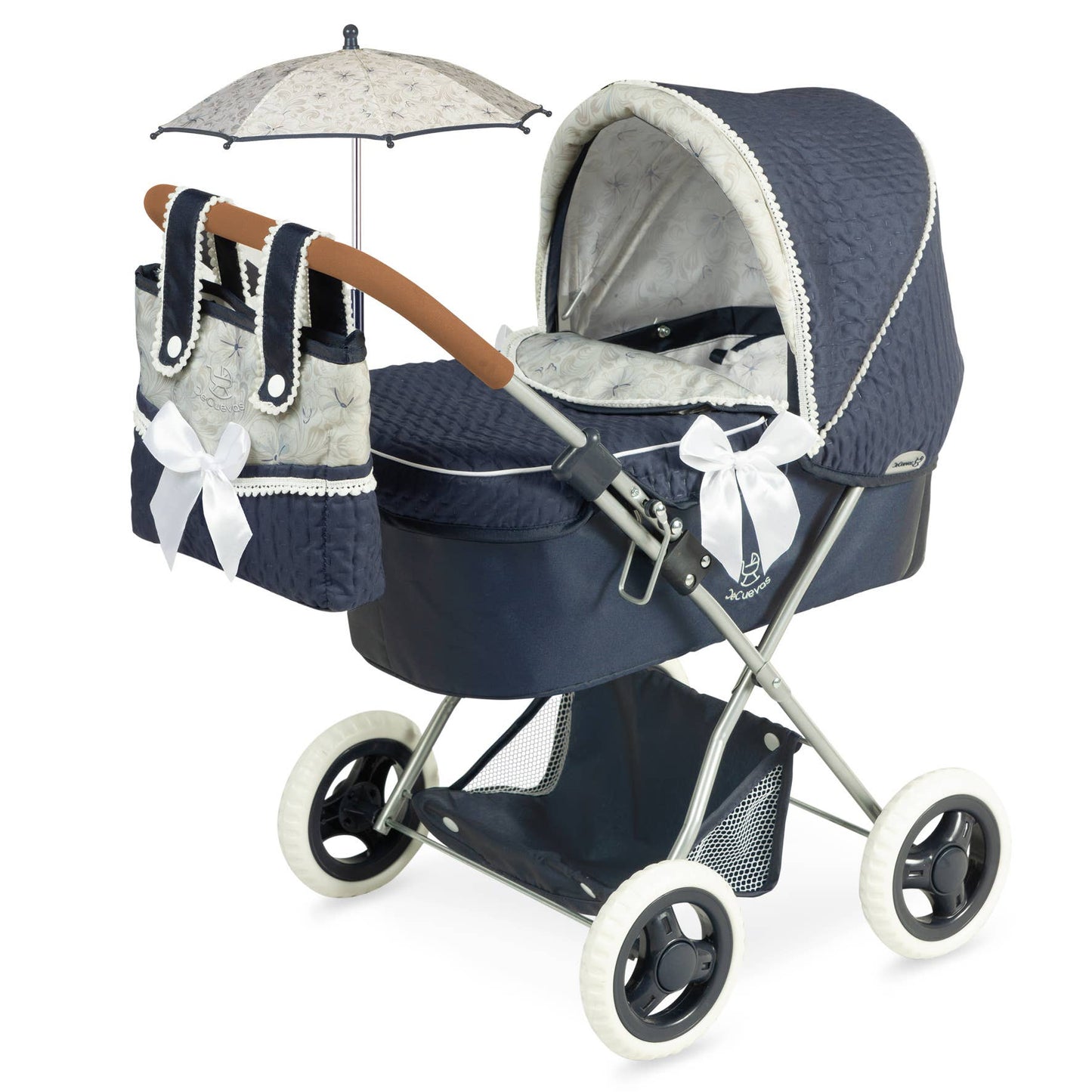 OPVOUWBARE POPPENWAGEN MET PARAPLU