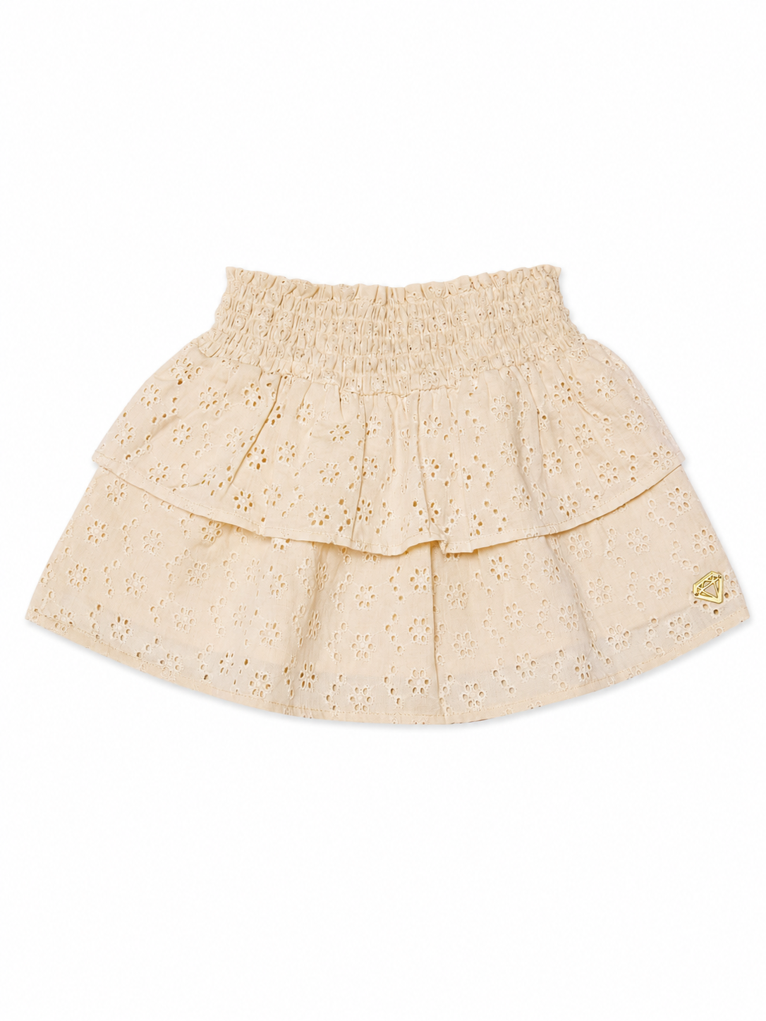 Little Chiq Luxe Baby Rok Zand met Broderie