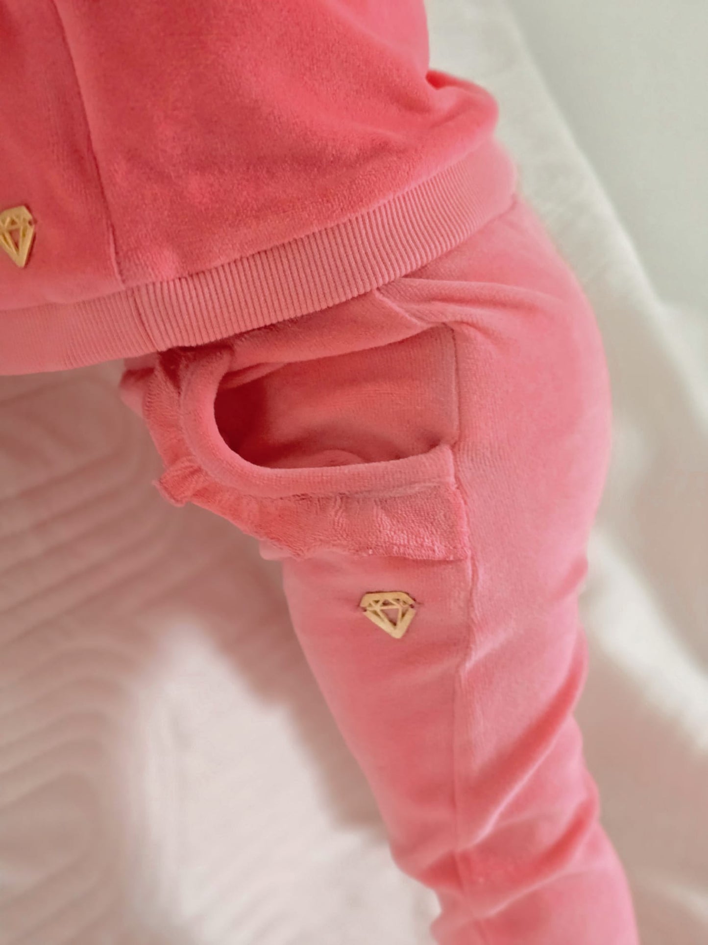 Little Chiq Baby fel rose jogger