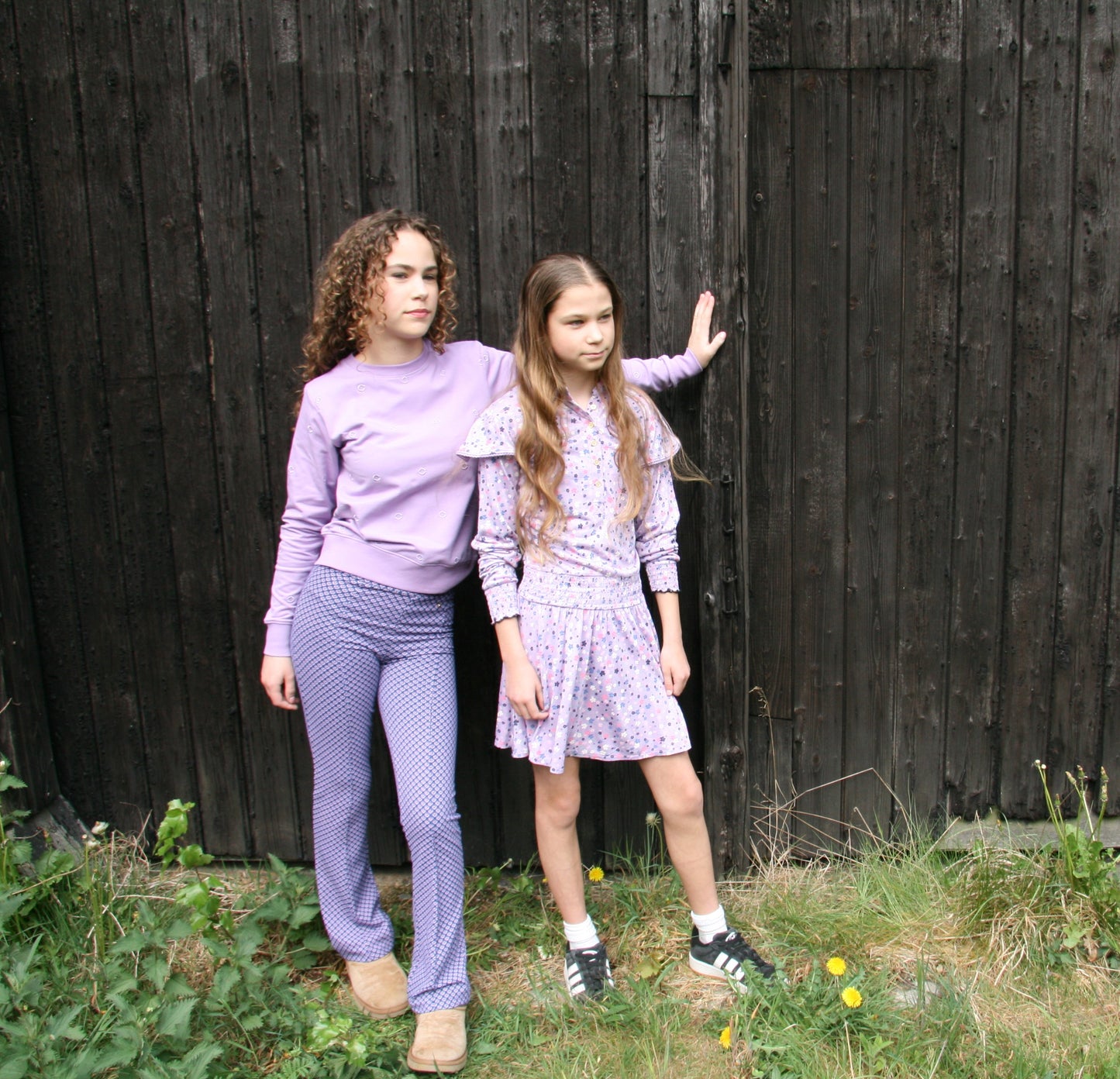 Funkle Girls Sweater lila