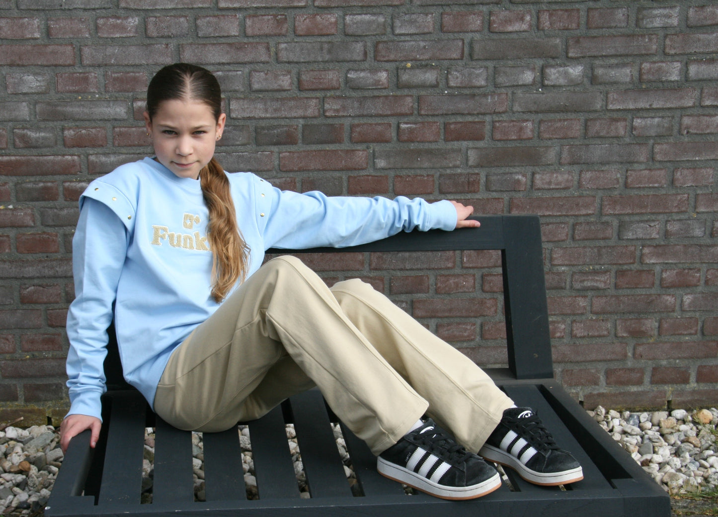 Funkle Girls Jogger zandkleur