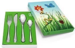 Kinderbestek 4-delige set Natuurvriendjes