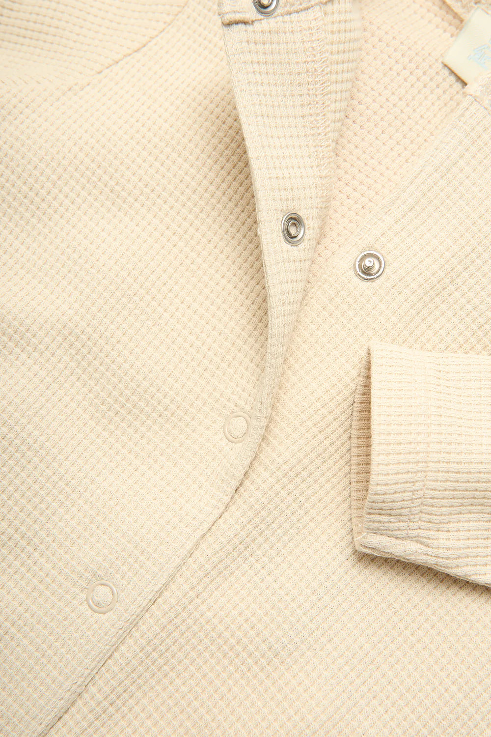 4President Zyon White Baby sweater wafelstof