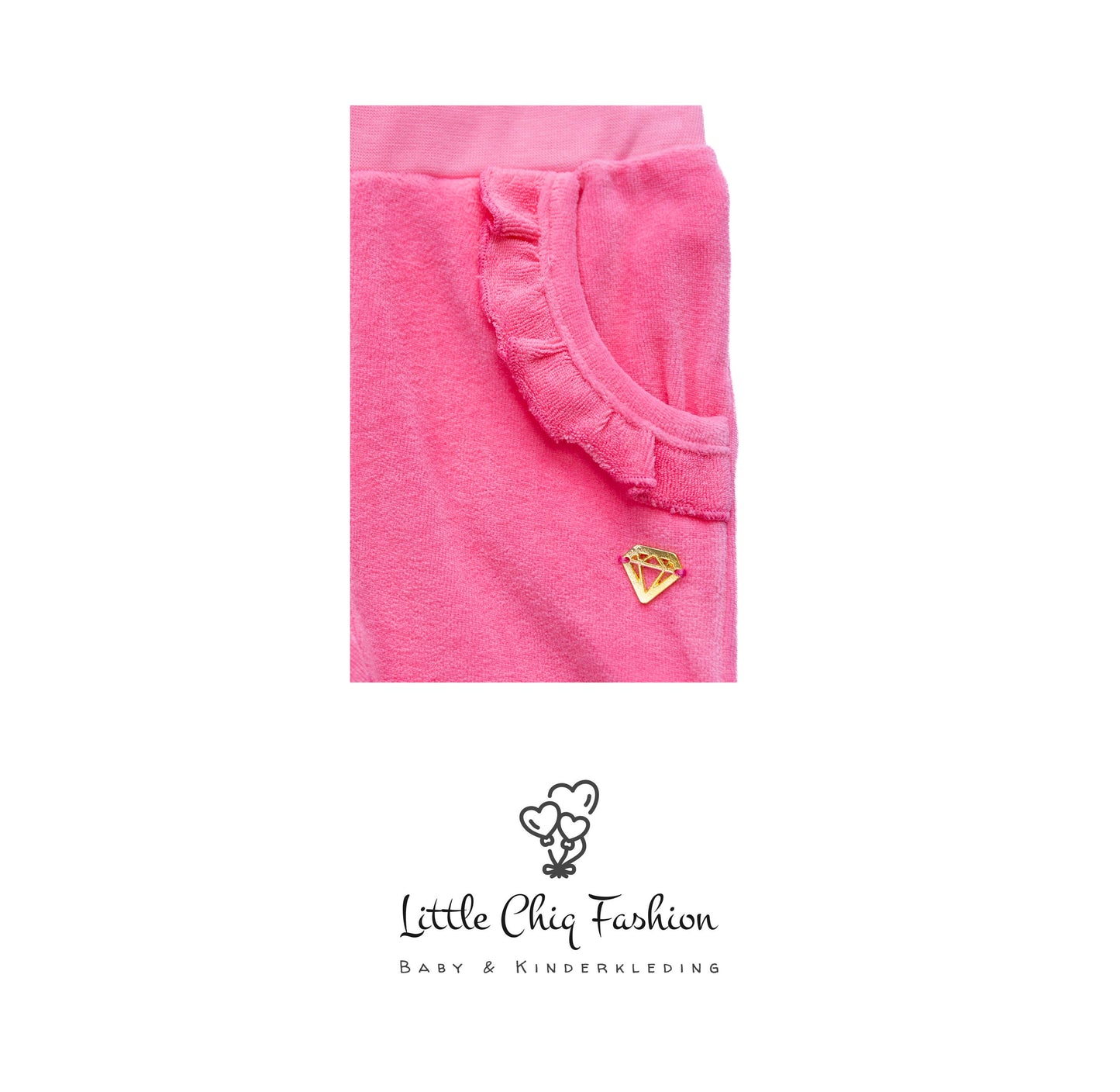 Little Chiq Baby fel rose jogger