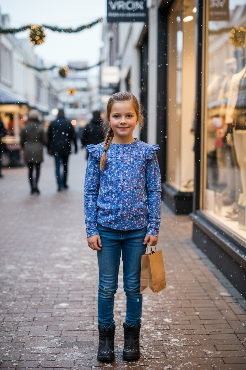 Funkle Girls Longsleeve met bloemenprint
