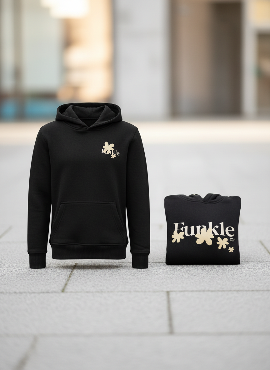 Funkle Girls - Zwarte Meisjes Hoodie