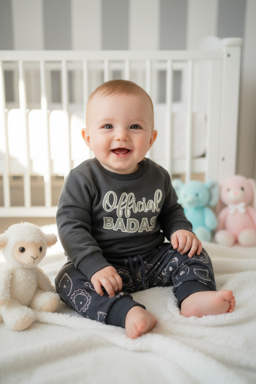 Little Chiq Baby Sweater 'Official Badass"