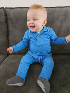 Little Chiq Baby Polo blauw