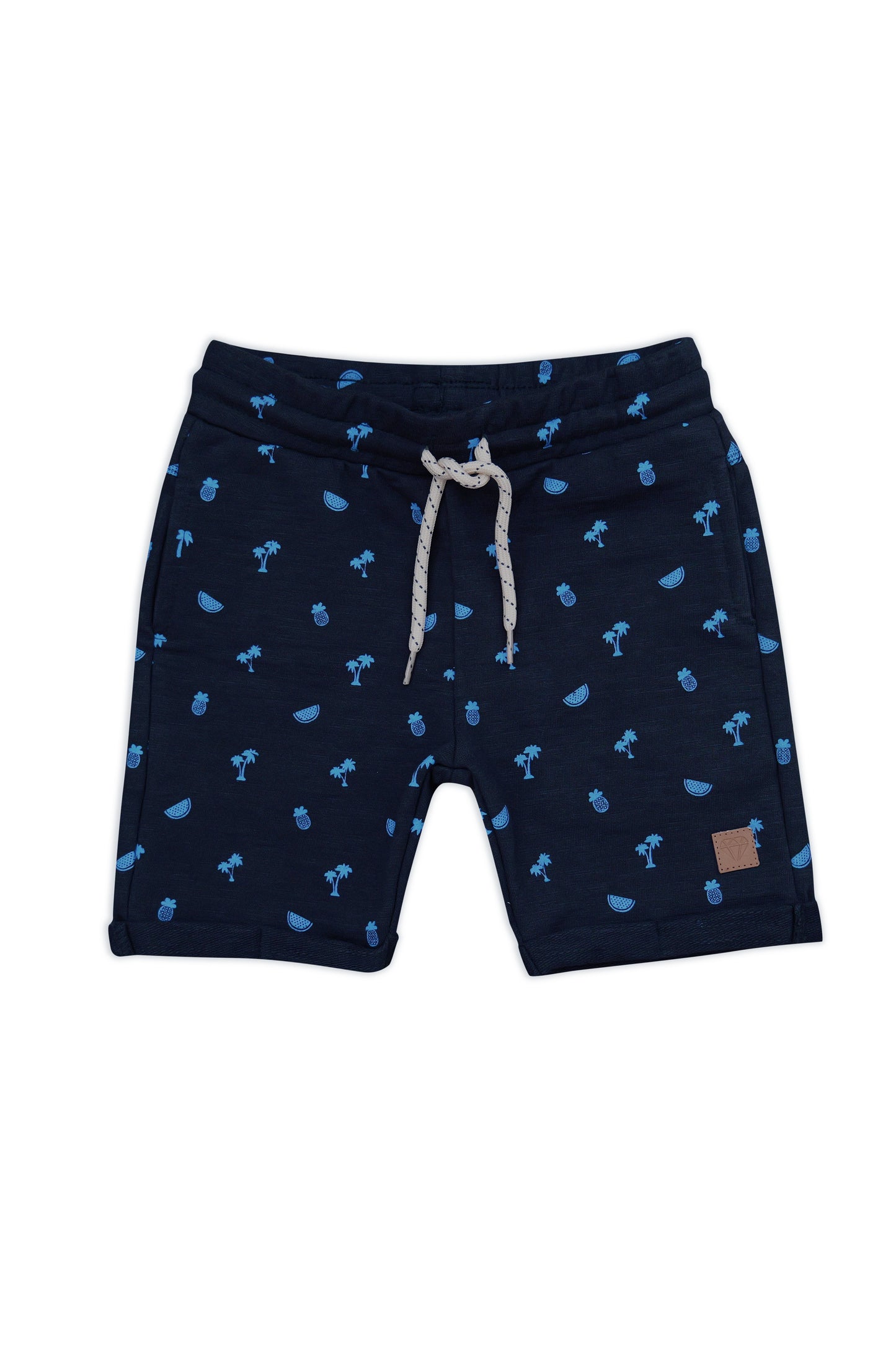 Baby Shorts "Blue Nights" (Shark/Fish Print)