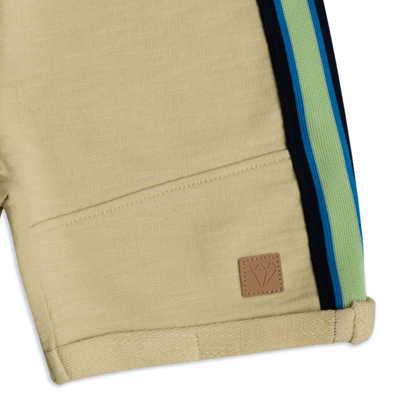 Baby Jongens Shorts "Semolina" (Side Stripe Detail)