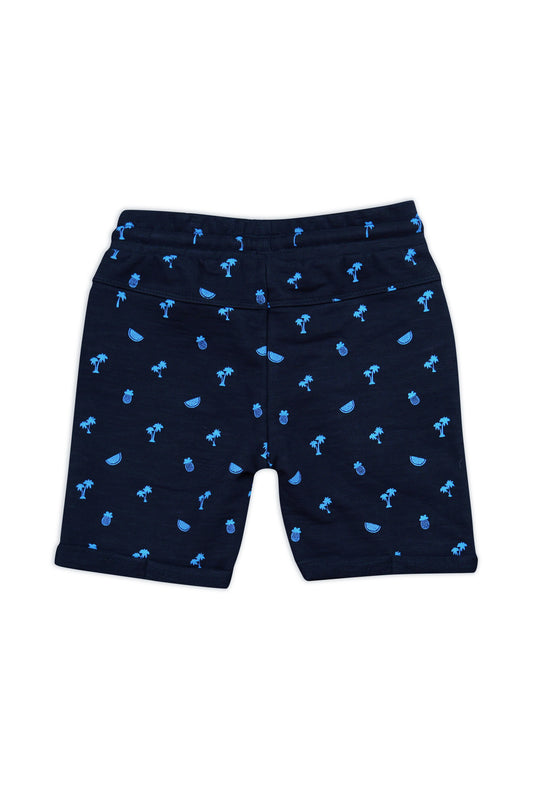 Baby Shorts "Blue Nights" (Shark/Fish Print)