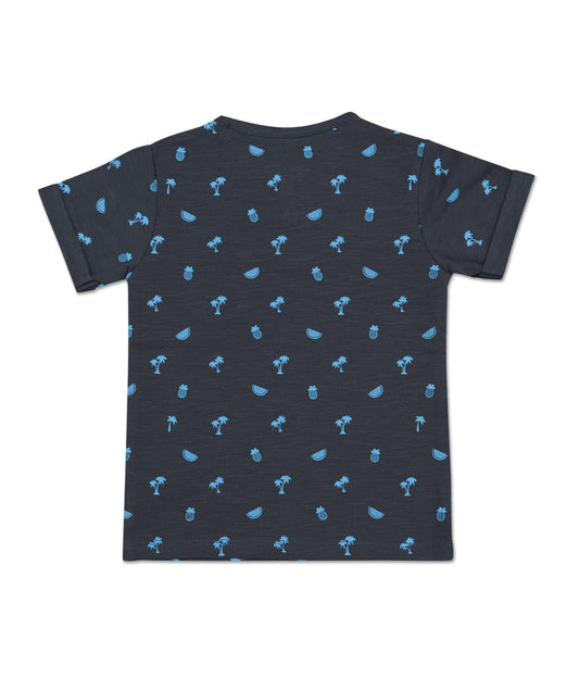 Baby T-shirt "Blue Nights" (Shark/Fish Print)