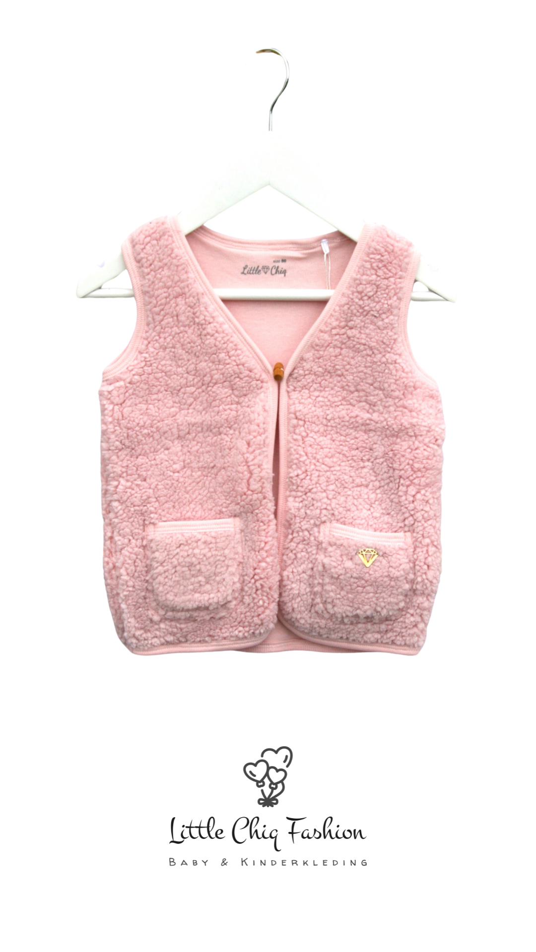 Little Chiq Baby soft teddy gilet