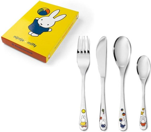 Kinderbestek 4-delig nijntje speelt