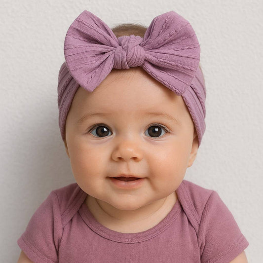 BABY HAARBAND: Oud roze