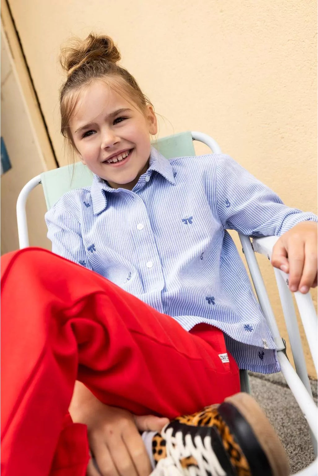 Noppies Blouse stripe - Light Blue