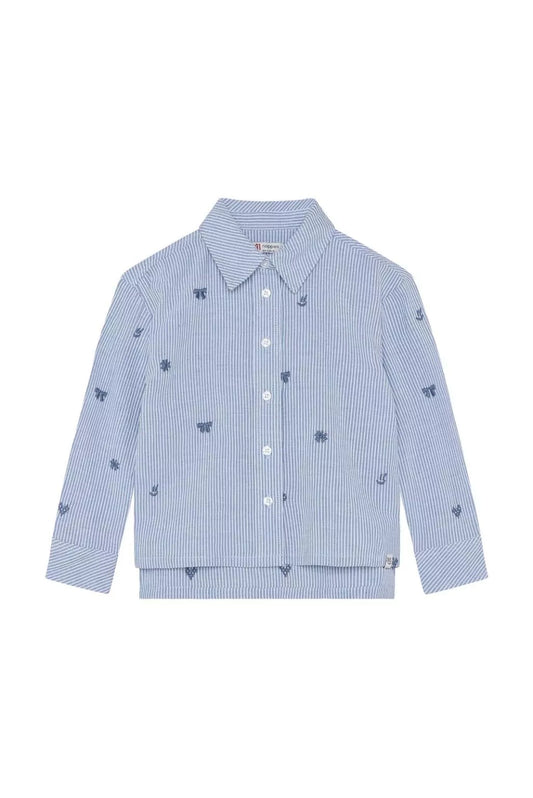 Noppies Blouse stripe - Light Blue