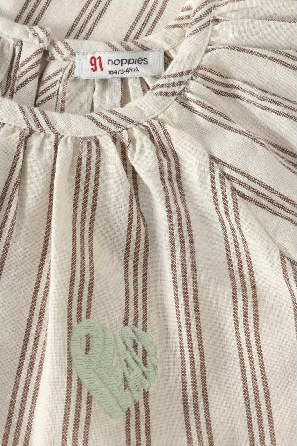 Noppies Jurk stripe - Bone White