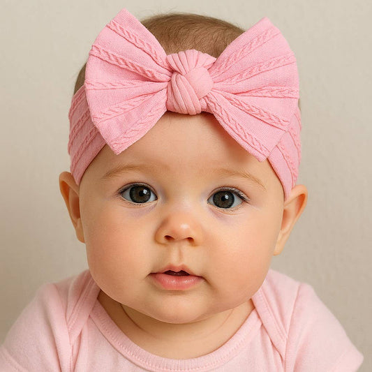 BABY HAARBAND: Baby roze