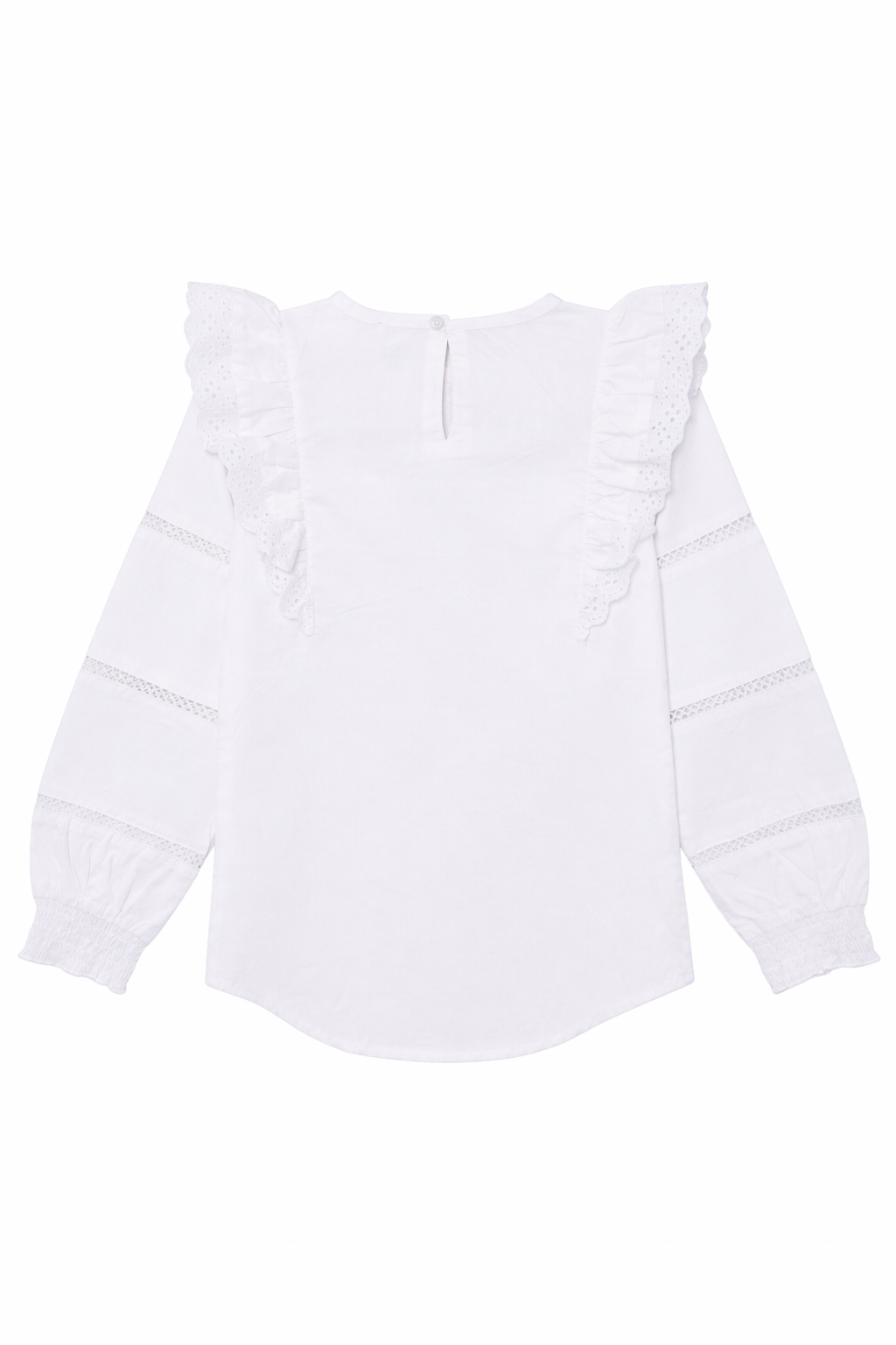 Funkle Blouse Snow White – Paper Touch Cotton Poplin – Luxe Meisjesmode