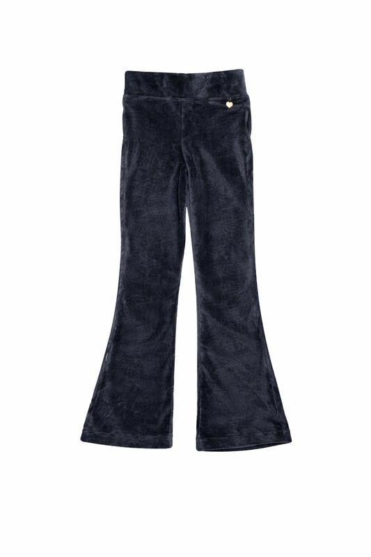 Funkle Girls Flare Pants Black – Zacht Ribfluweel – Trendy Meisjesmode