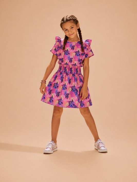 Funkle Jurk Orchid Petal – Meisjes jurk – Luxe Kinderkleding