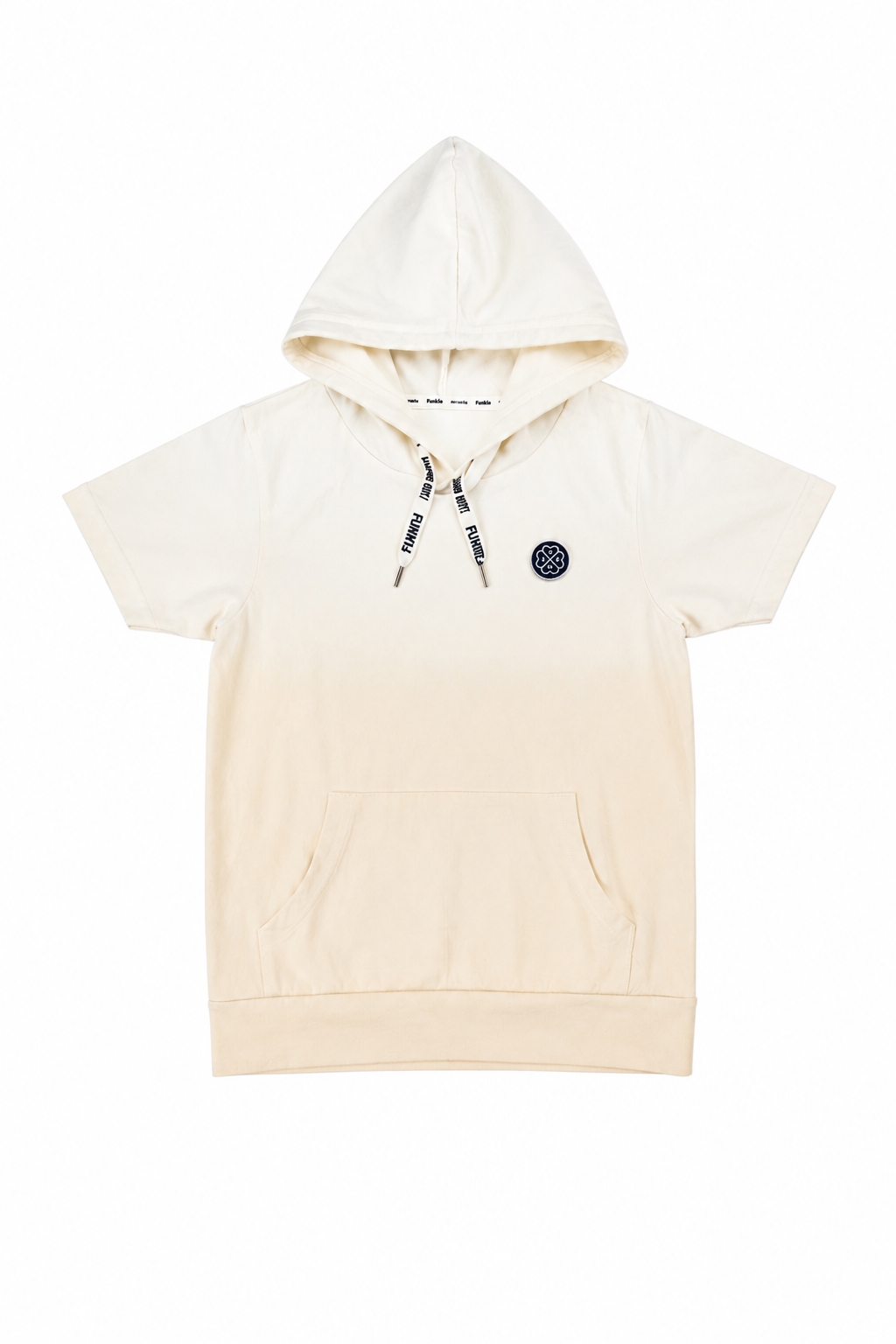 Funkle Jongens Hoodie Shirt – Kleuroverloop Off-White naar Beige