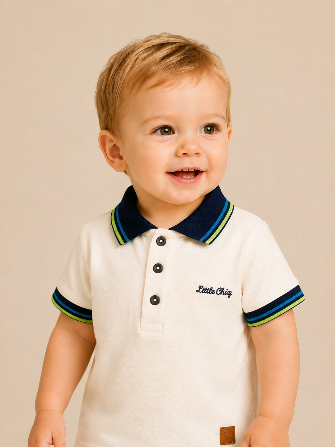 Baby Polo "Snow White" (Lycra Piqué)