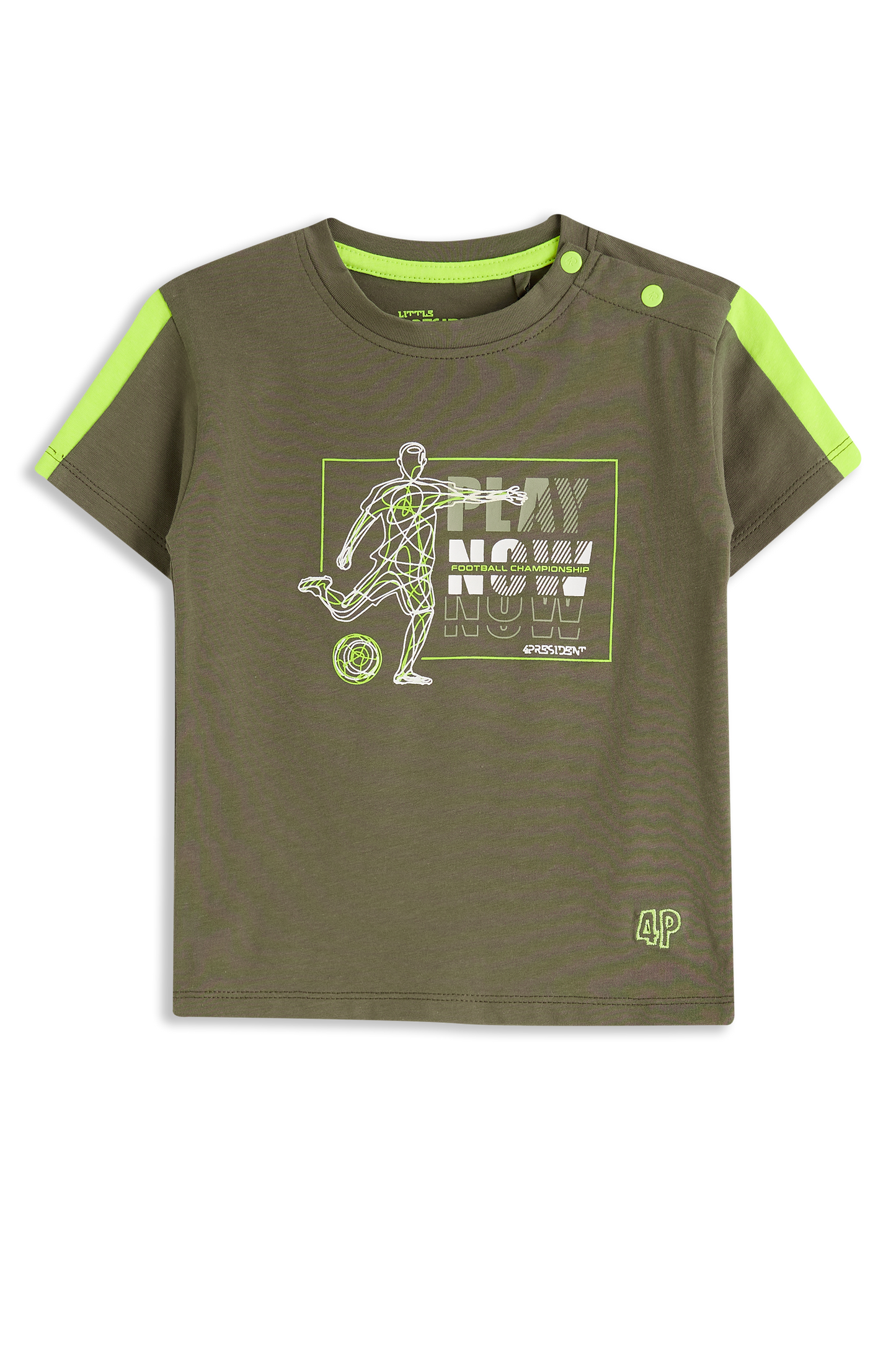 4President T-Shirt Daan Stone Grey
