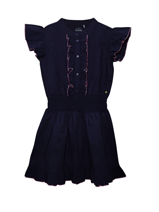 Meisjes Jurk "Mood Indigo" Donkerblauwe jurk