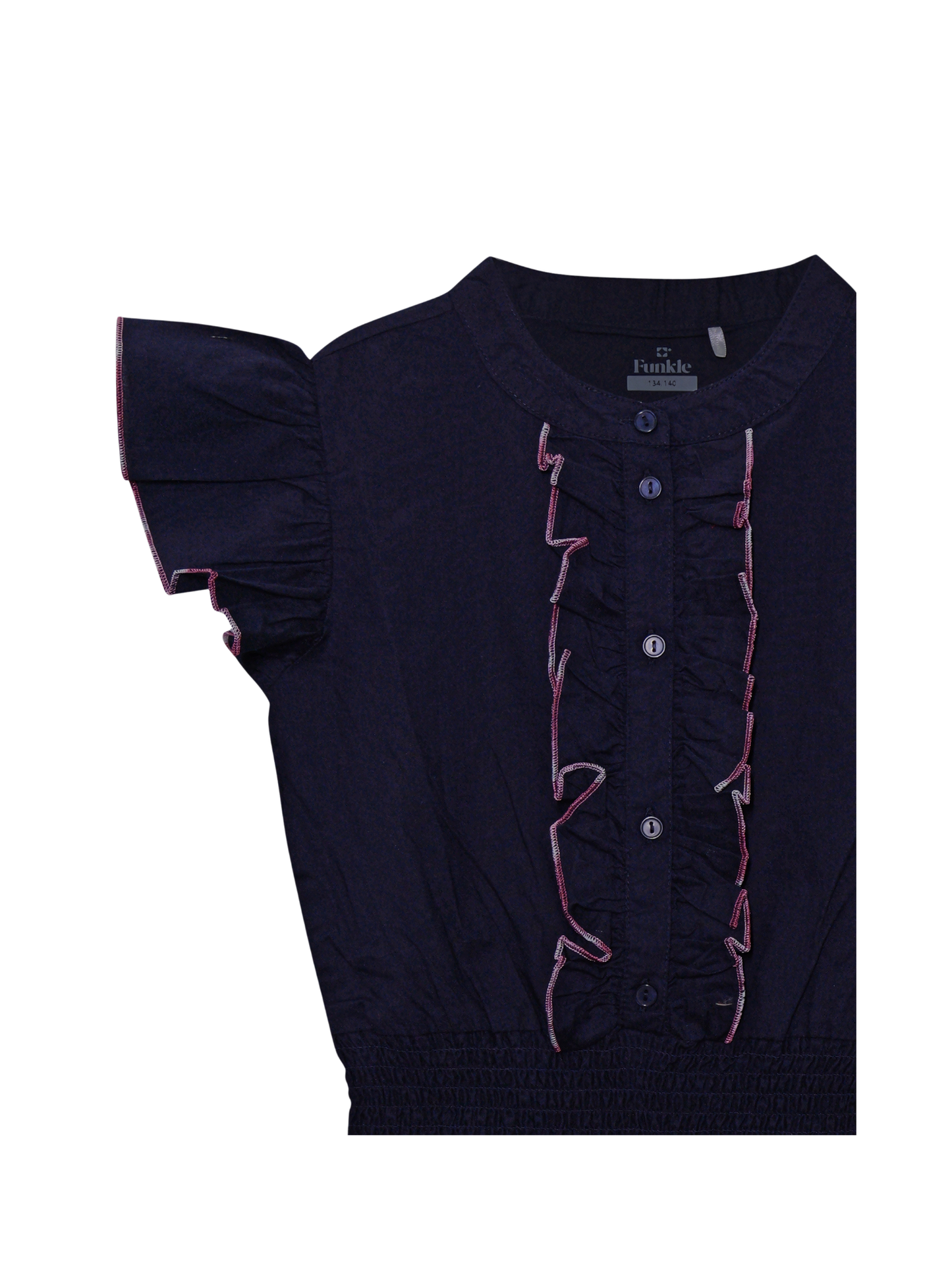 Meisjes Jurk "Mood Indigo" Donkerblauwe jurk