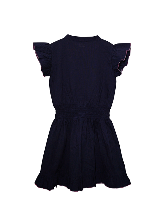 Meisjes Jurk "Mood Indigo" Donkerblauwe jurk