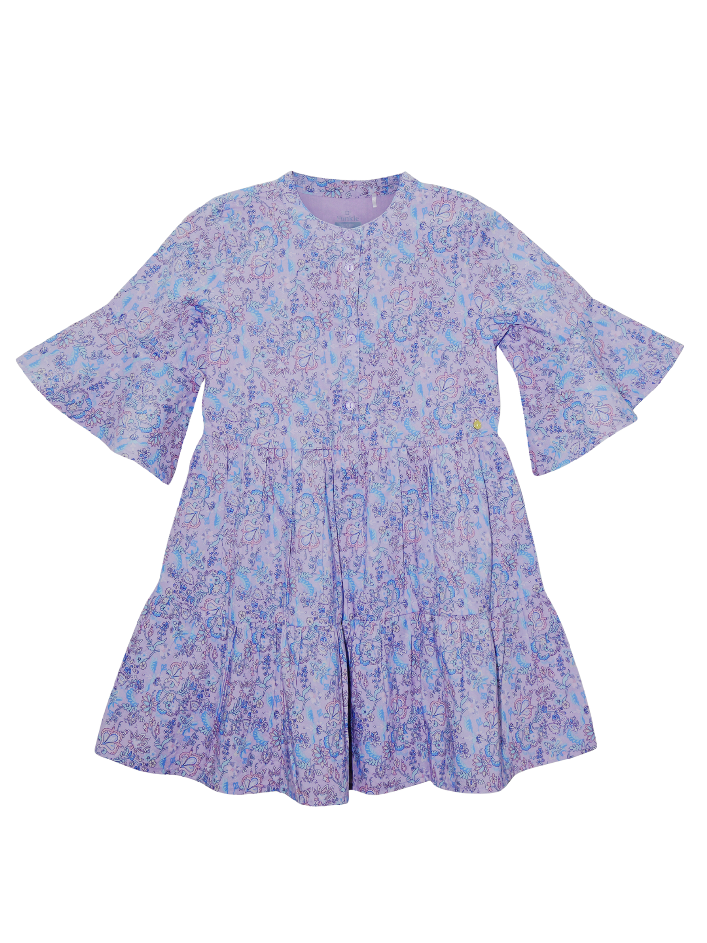 Meisjes Jurk "Orchid Bouquet" (Cotton Poplin AOP)