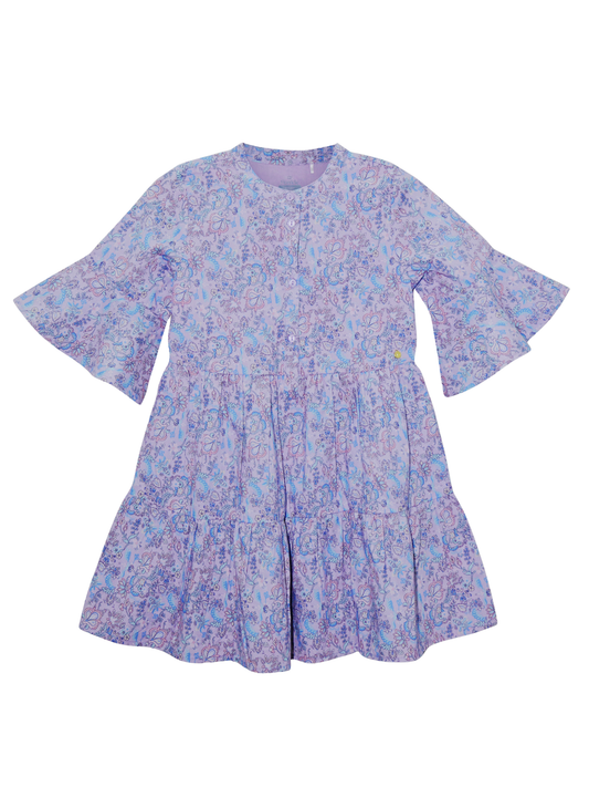 Meisjes Jurk "Orchid Bouquet" (Cotton Poplin AOP)