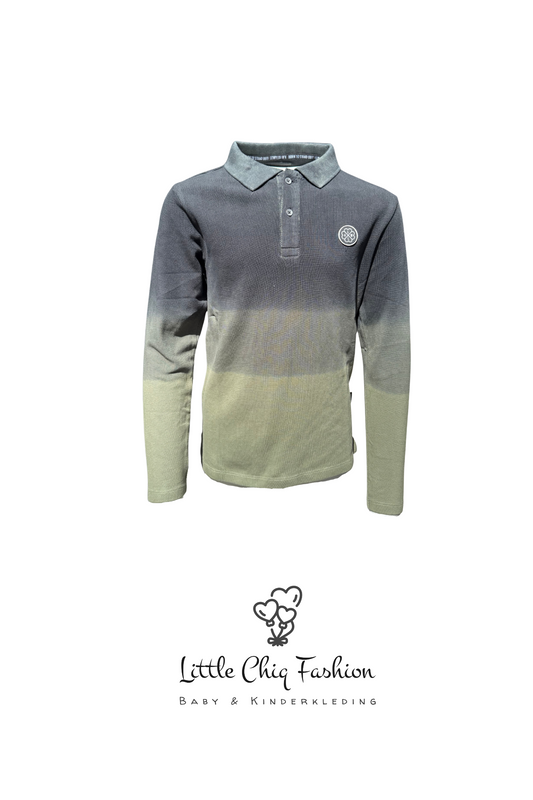 LewyLou NO4 Polo zwart met groen