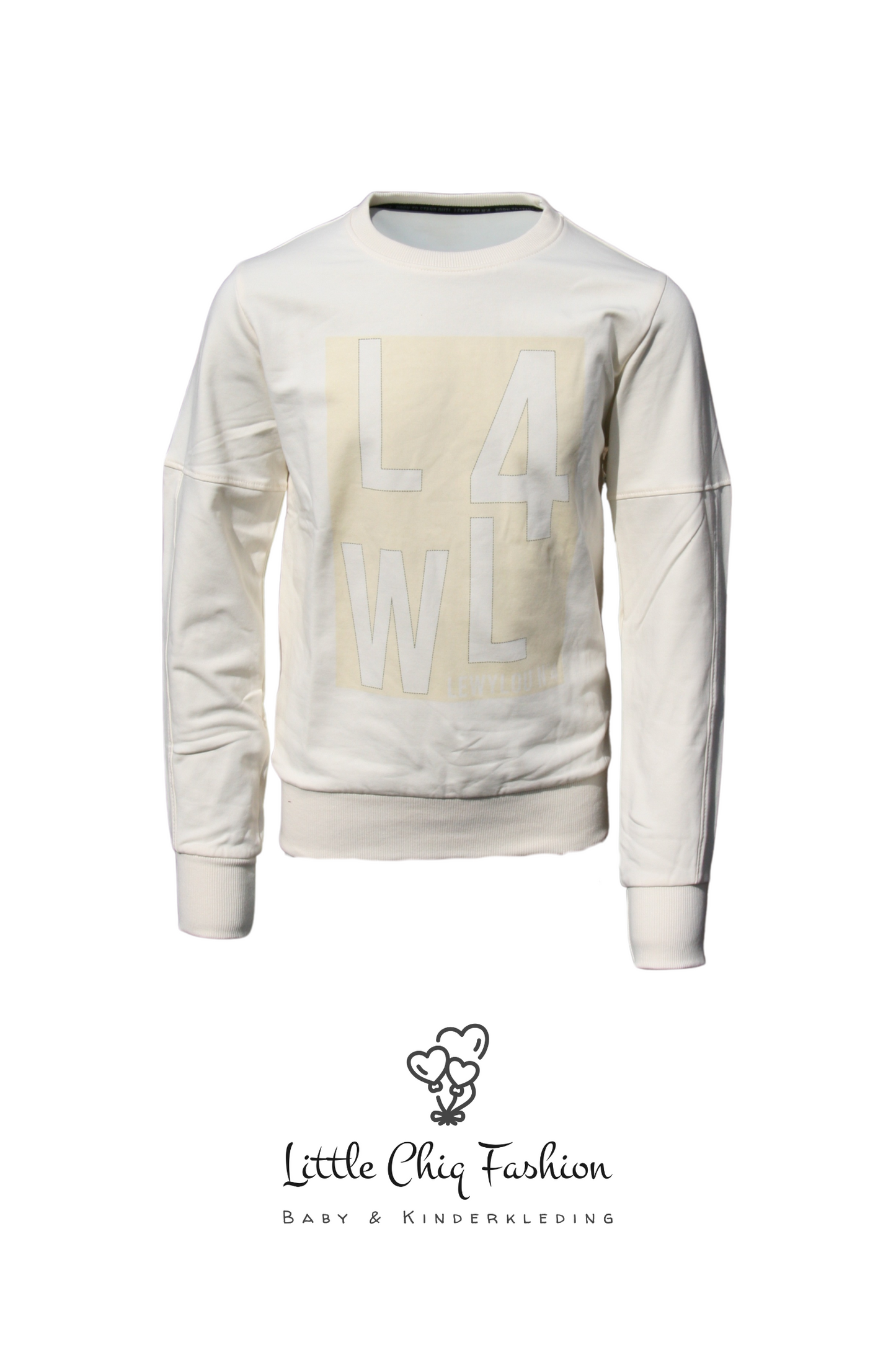 LEWYLOU Sweater met opdruk