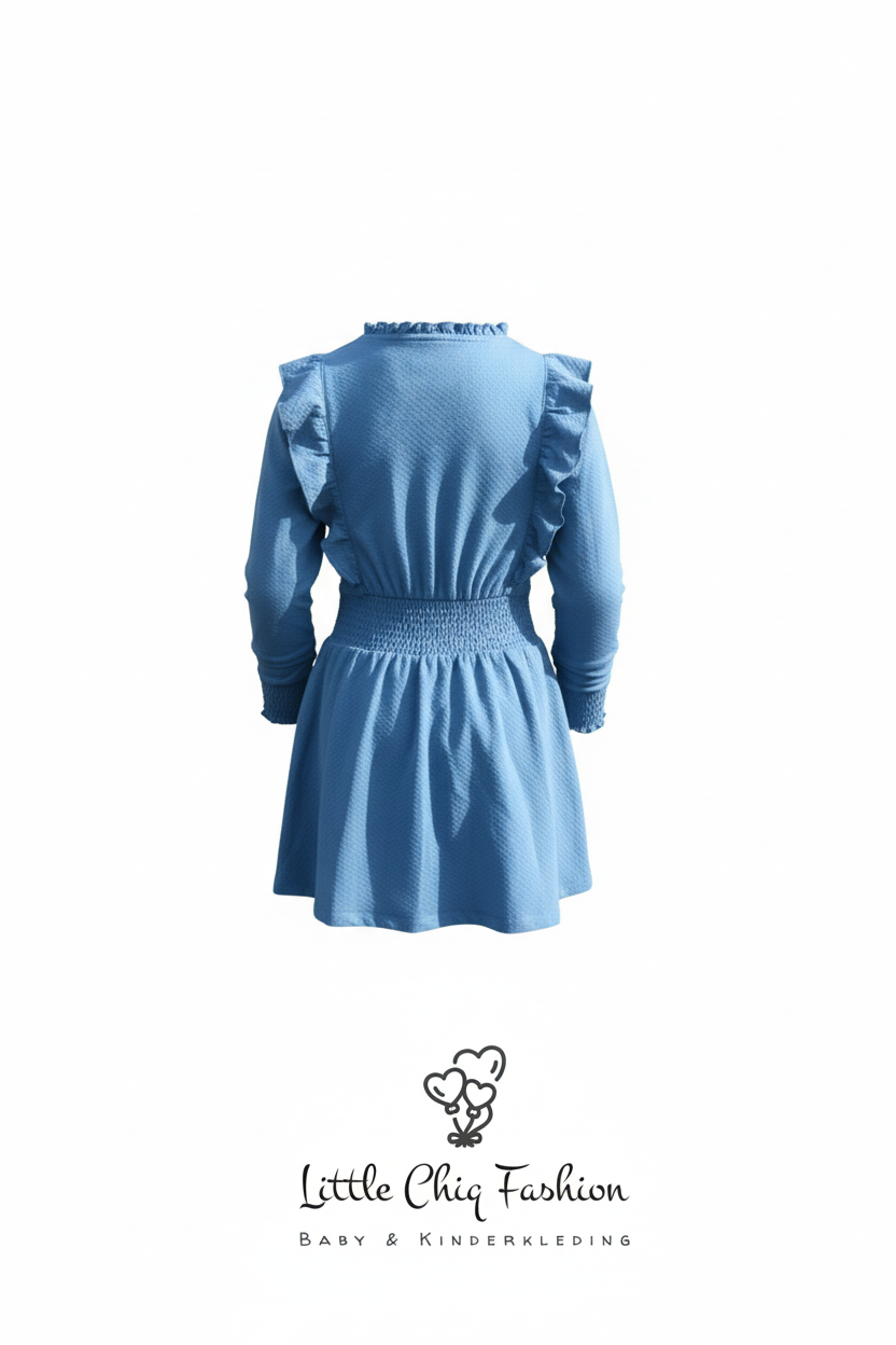 Funkle Girls Sportief Jurkje Royal Blue – Met Ruches & Volants