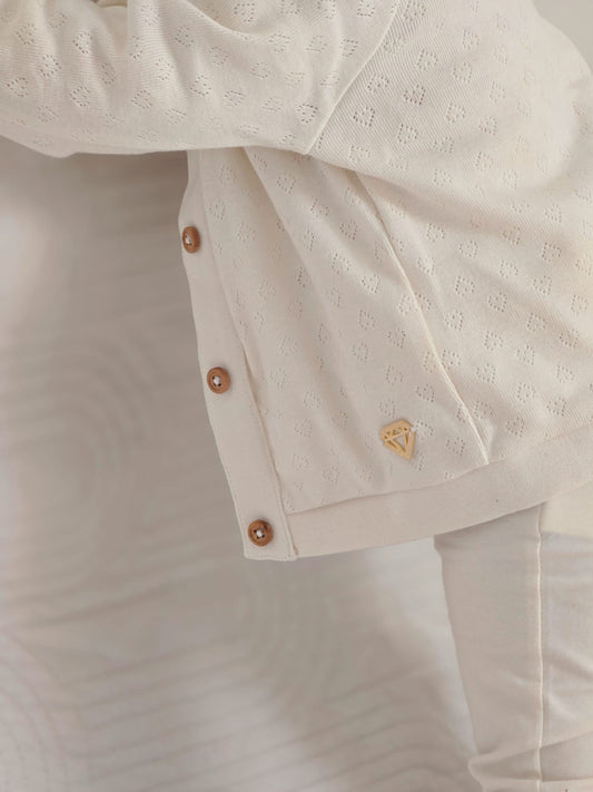 Little Chic Baby vestje ajour