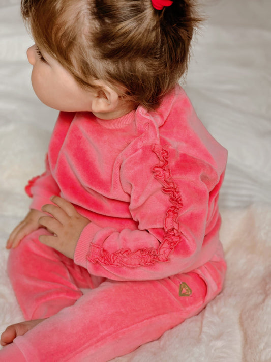Little Chiq Baby Sweater fel roze