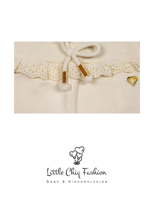 Little Chiq Baby joggingbroekje met ruffel