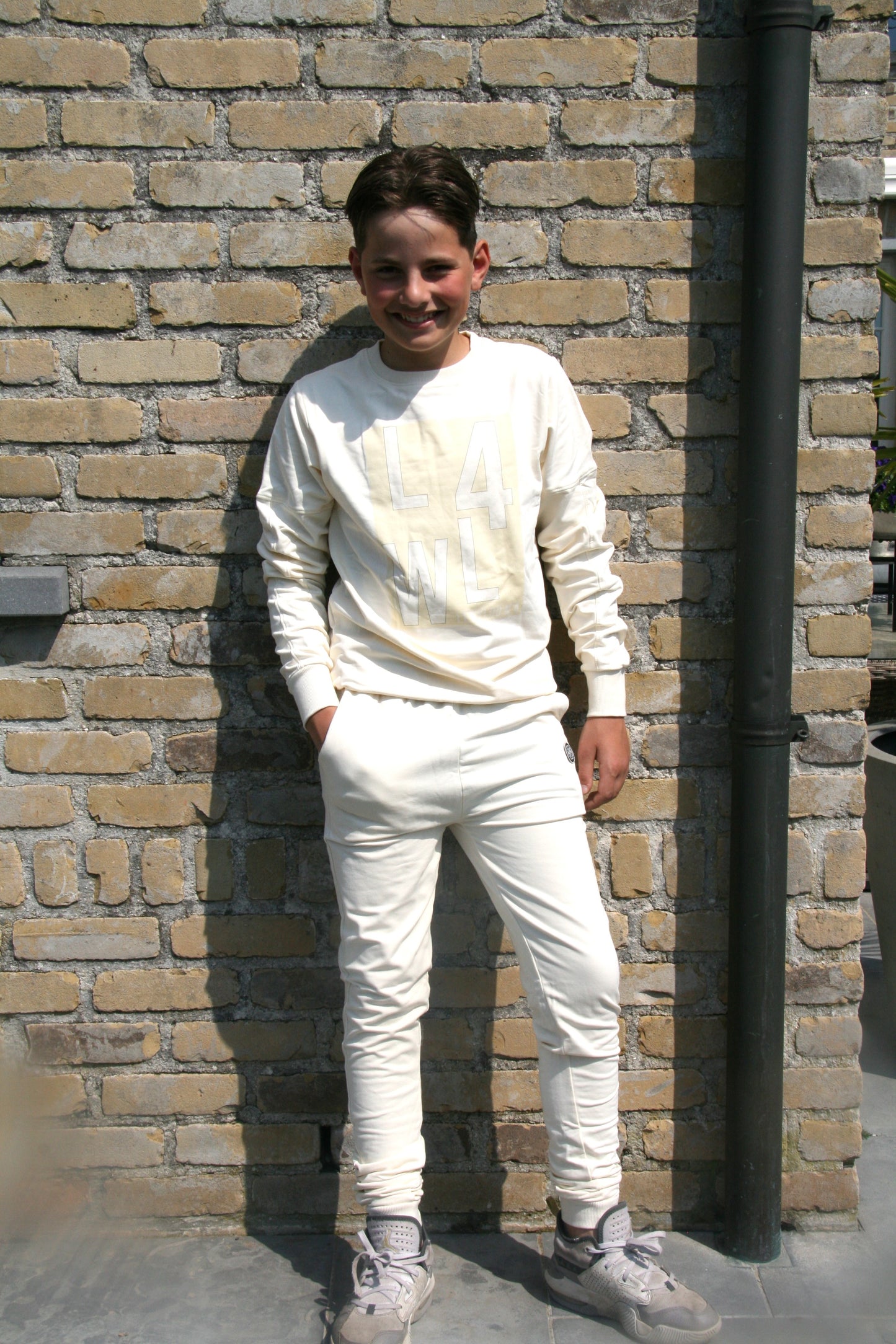LEWYLOU Sweater met opdruk