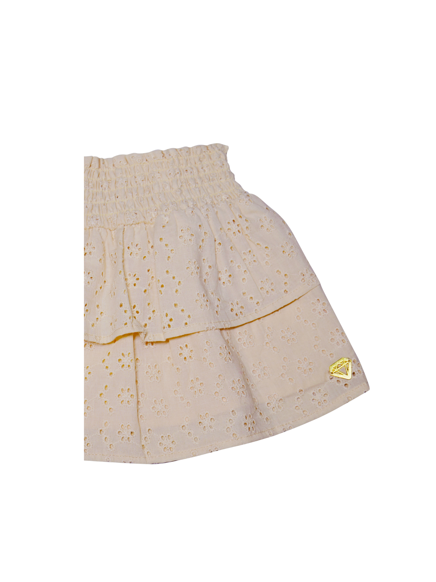 Little Chiq Luxe Baby Rok Zand met Broderie