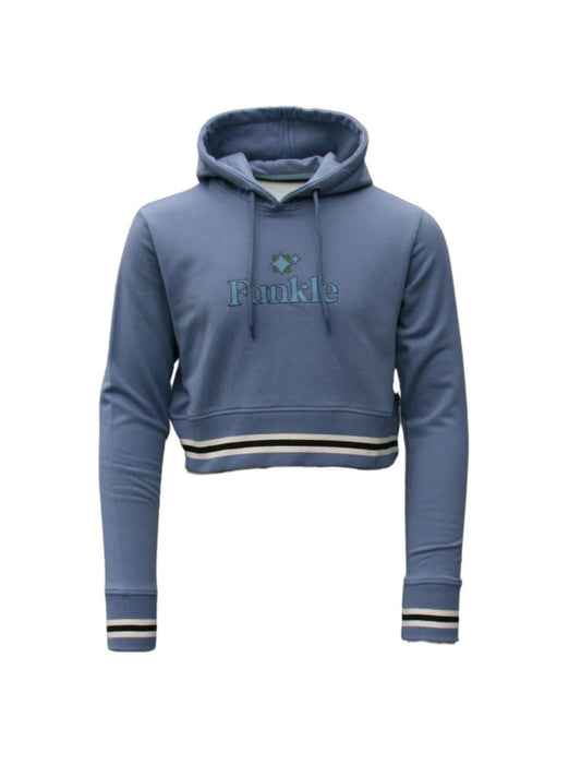 Funkle Girls Hoodie Blauw – Korte Fit & Sportieve Flair – Premium Streetwear