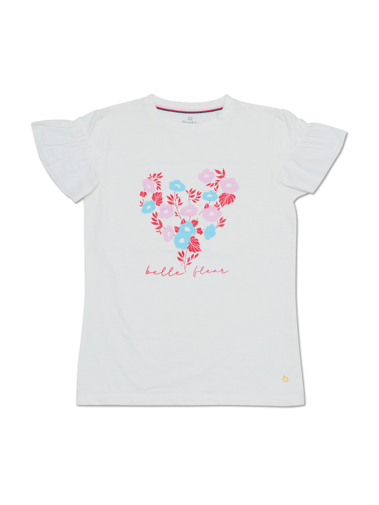 Funkle T-shirt Snow White – Lycra Slub Jersey & Cotton Poplin