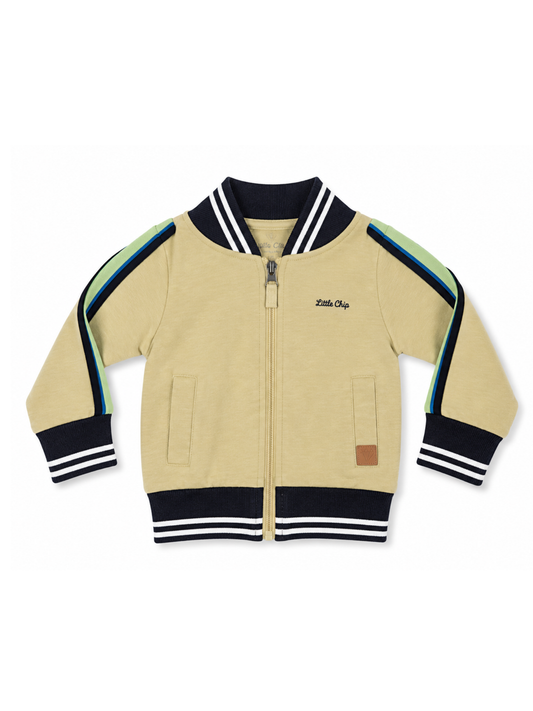 Little Chiq Baby Jongens Vest – Beige/Groen