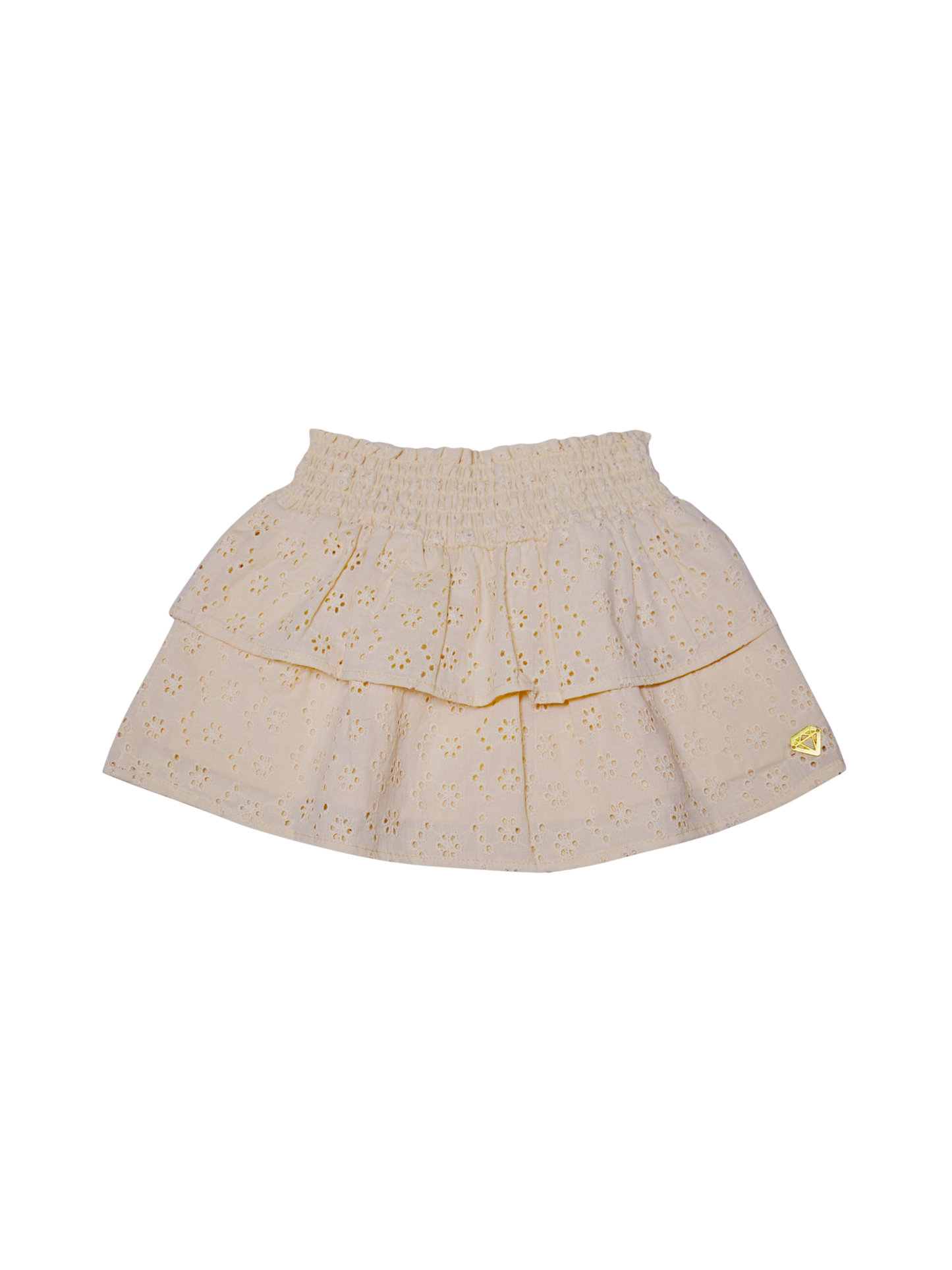 Little Chiq Luxe Baby Rok Zand met Broderie