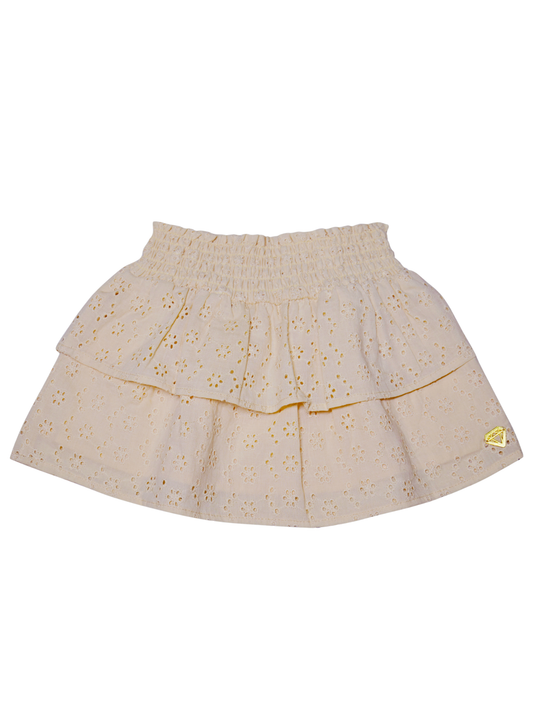 Little Chiq Luxe Baby Rok Zand met Broderie