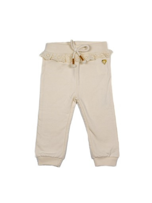 Little Chiq Baby joggingbroekje met ruffel